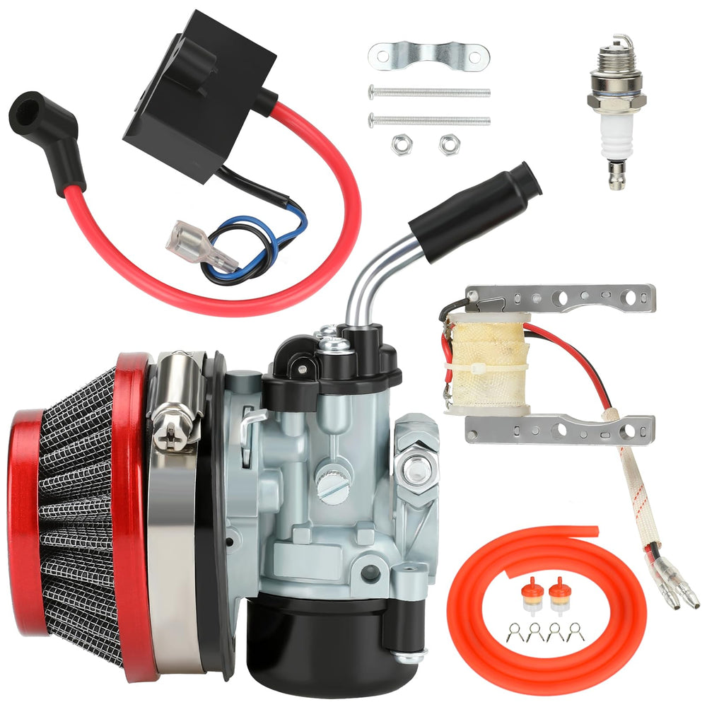 CILOYU carburetor front view showing port layout and improved idle benefit
