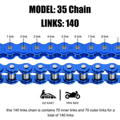 CILOYU chain breaker tool and master links included for easy installation