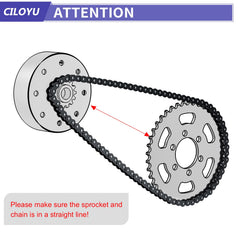 CILOYU chain breaker tool displayed with chain, speeds up DIY installation