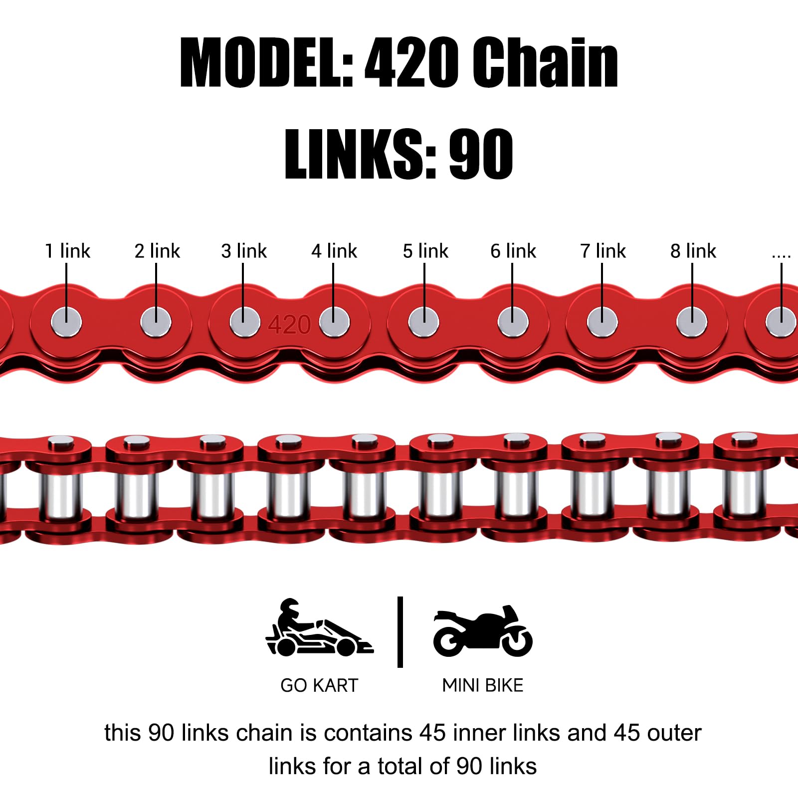 CILOYU close-up of chain links highlighting wear-resistant finish and strength