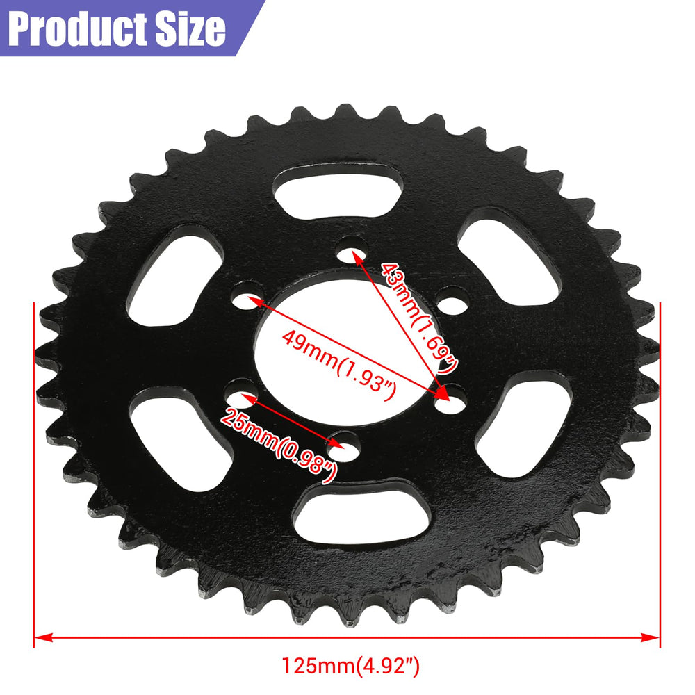 CILOYU 140-link #35 chain laid out for accurate sizing and installation