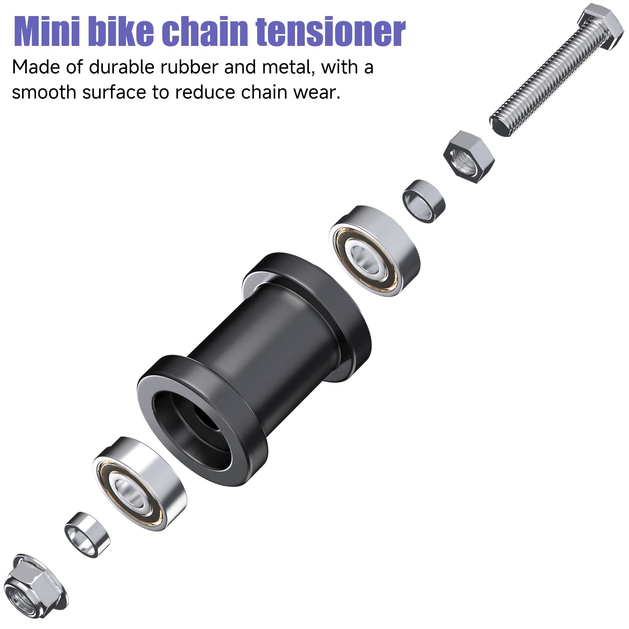 CILOYU chain next to ruler for scale demonstrating 140 links and trim-to-fit convenience