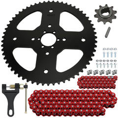 CILOYU front view of sprocket and chain kit showing complete upgrade benefits
