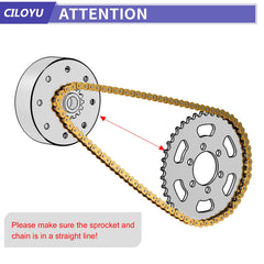 CILOYU gold 35 chain texture detail illustrating durable alloy steel