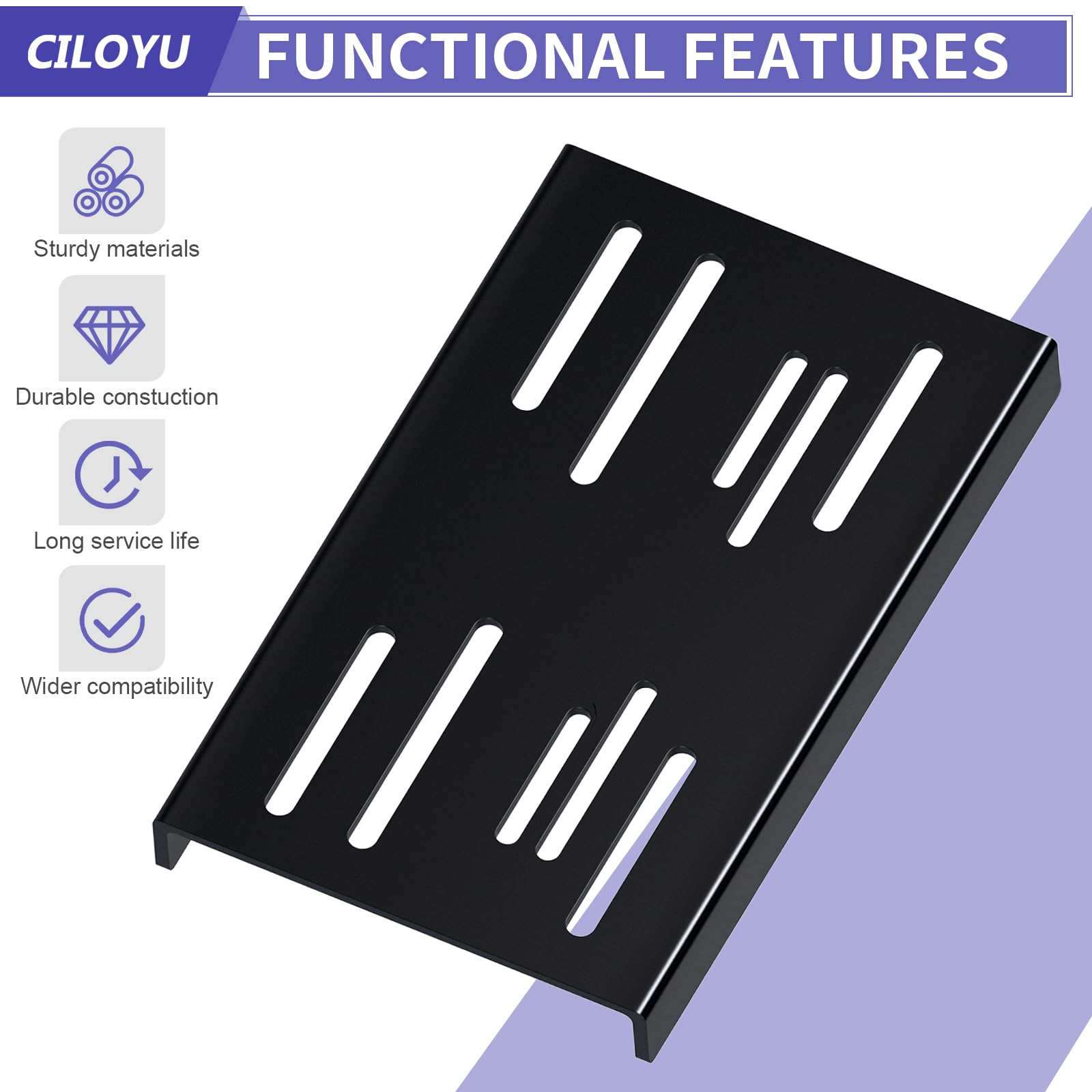 CILOYU plate label and stamped material info highlighting quality and long service life