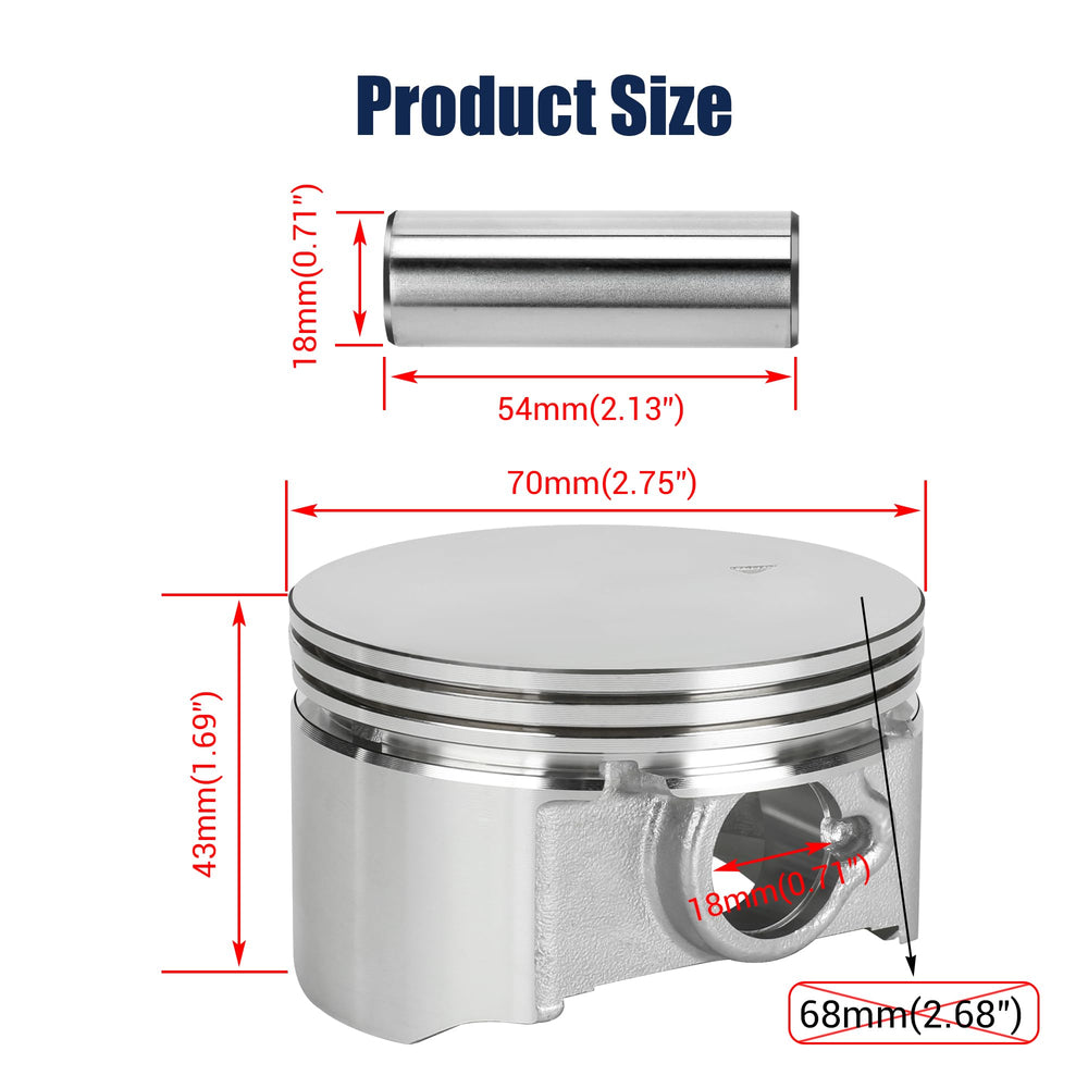 CILOYU five piston rings arranged to show sealing layers and improved compression