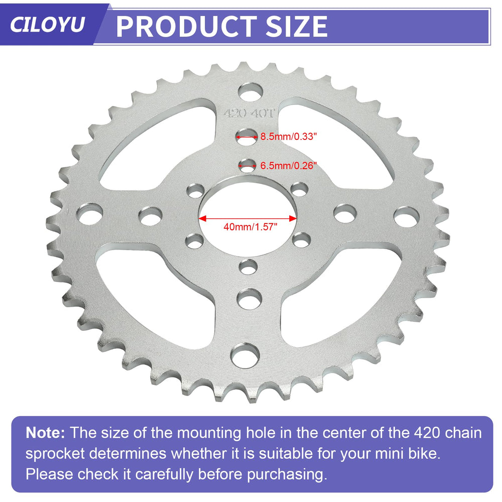 CILOYU side profile showing sprocket thickness and reinforced rim strength