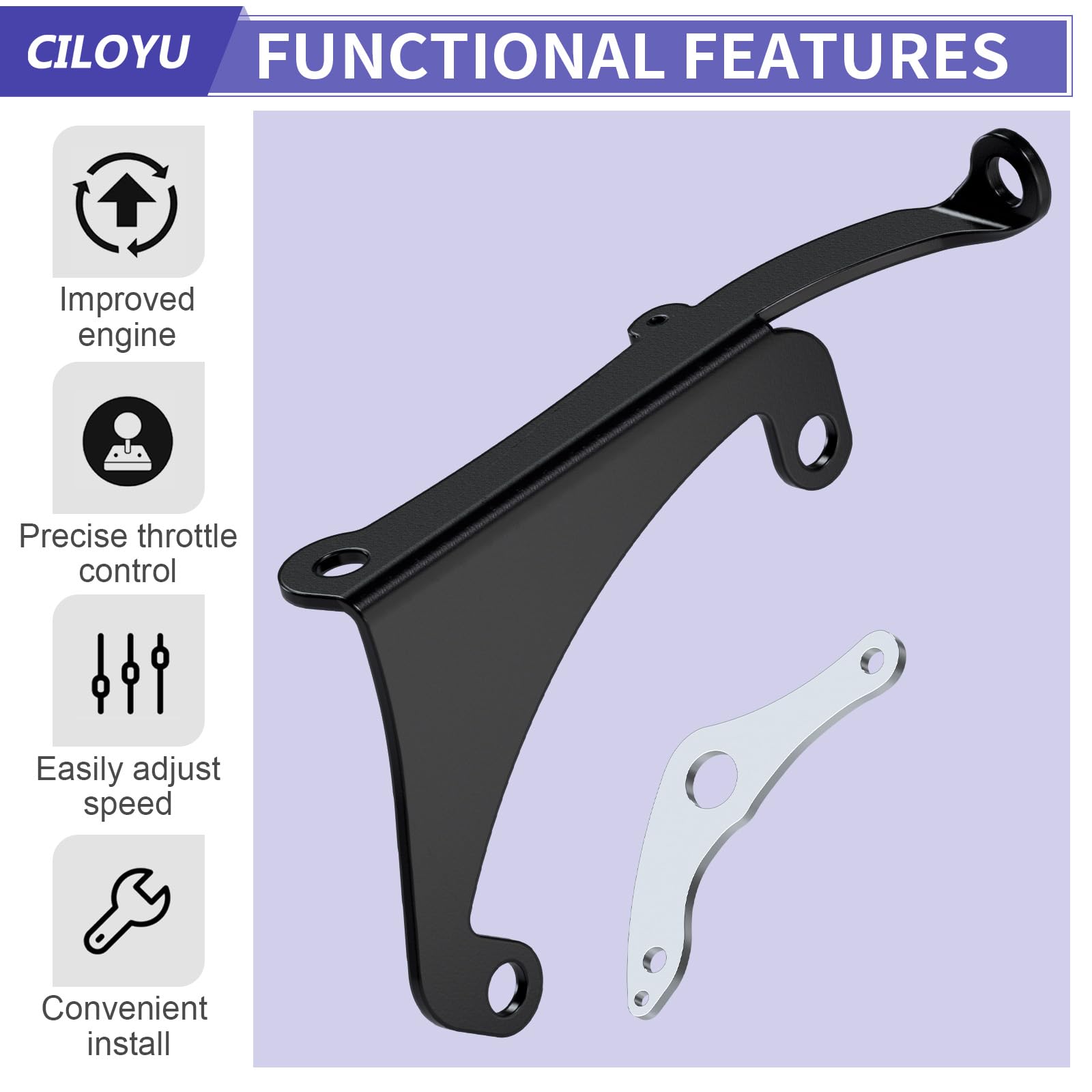 CILOYU steel bracket angle detail highlighting durable construction against vibration