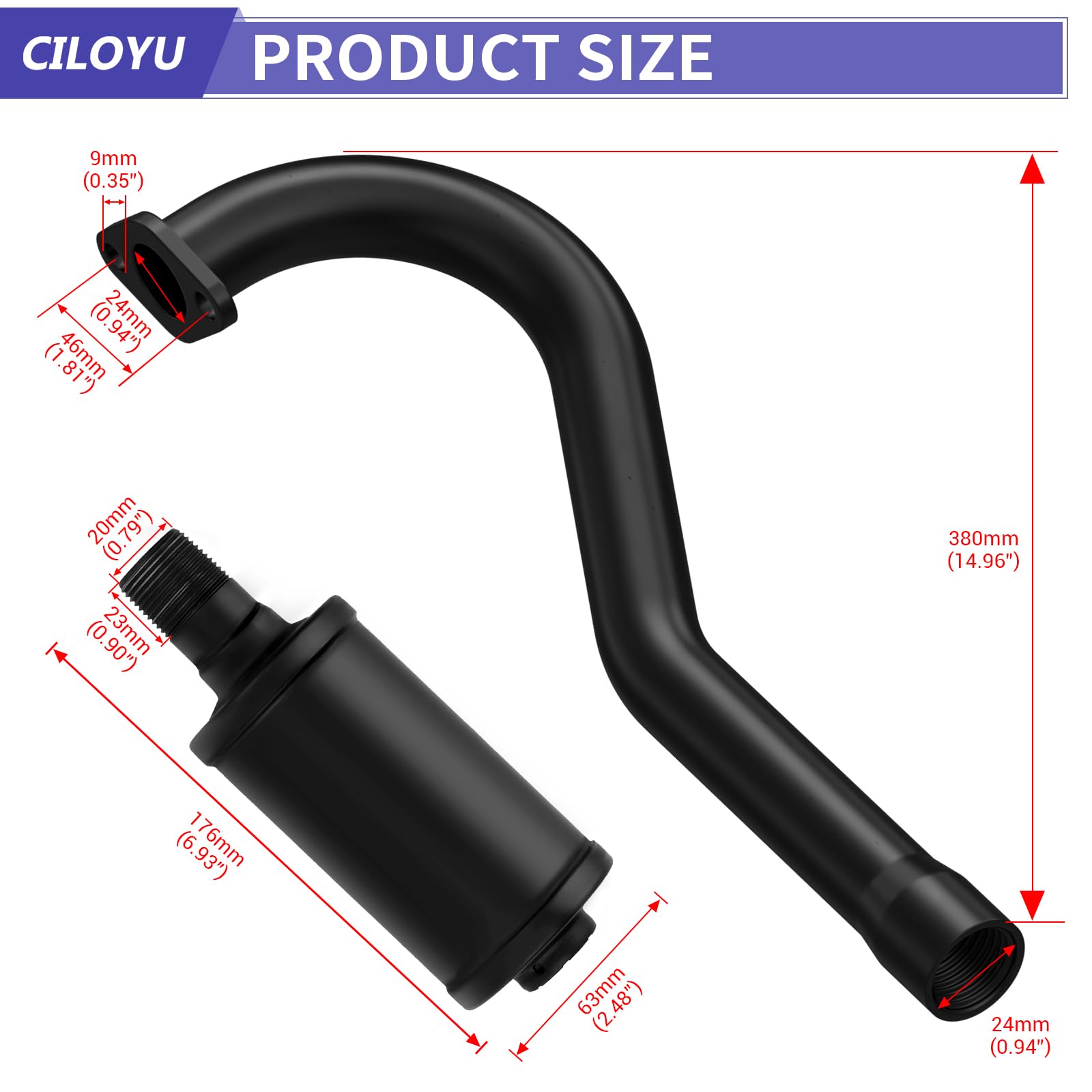 CILOYU smooth pipe finish texture highlighting corrosion-resistant surface