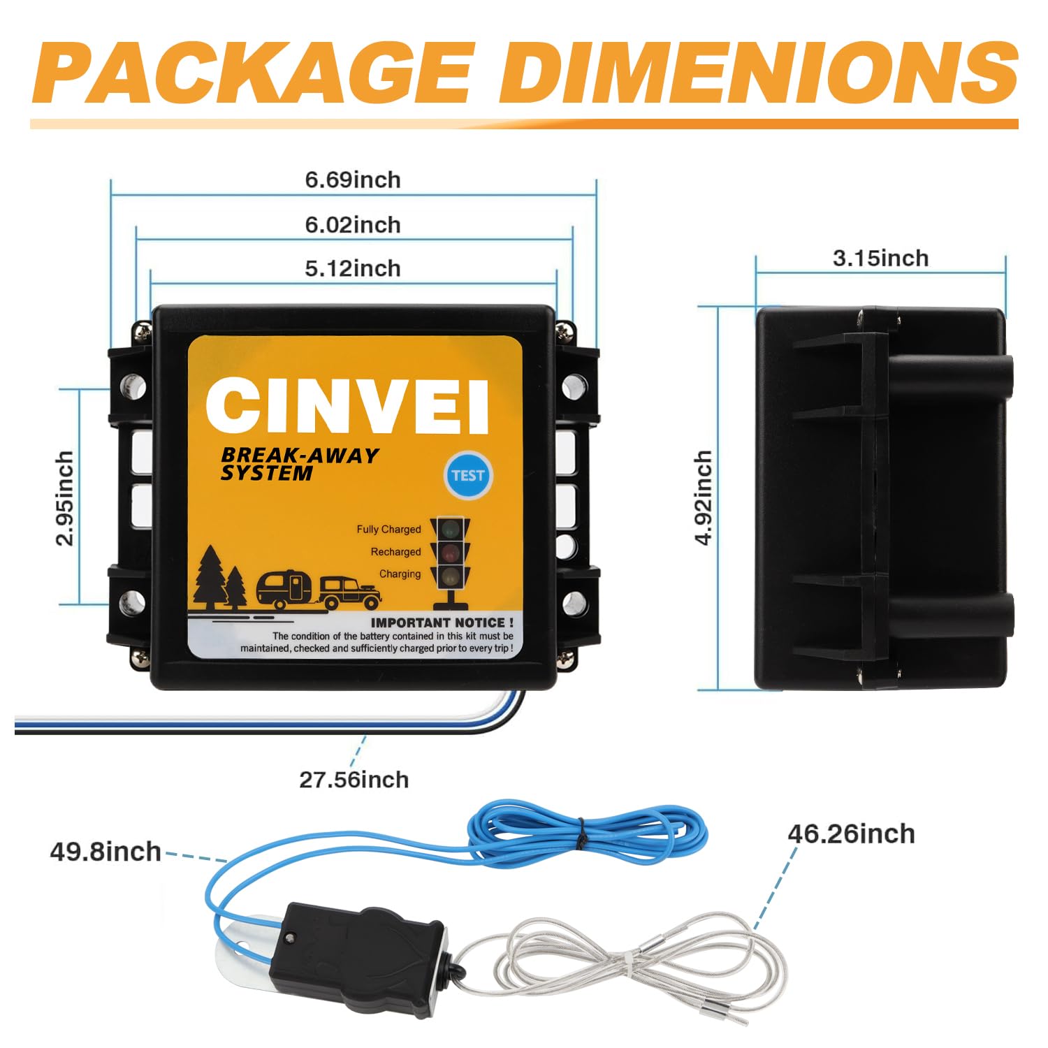 CINVEI installed on a caravan in a roadside scenario illustrating real-world protection and peace of mind