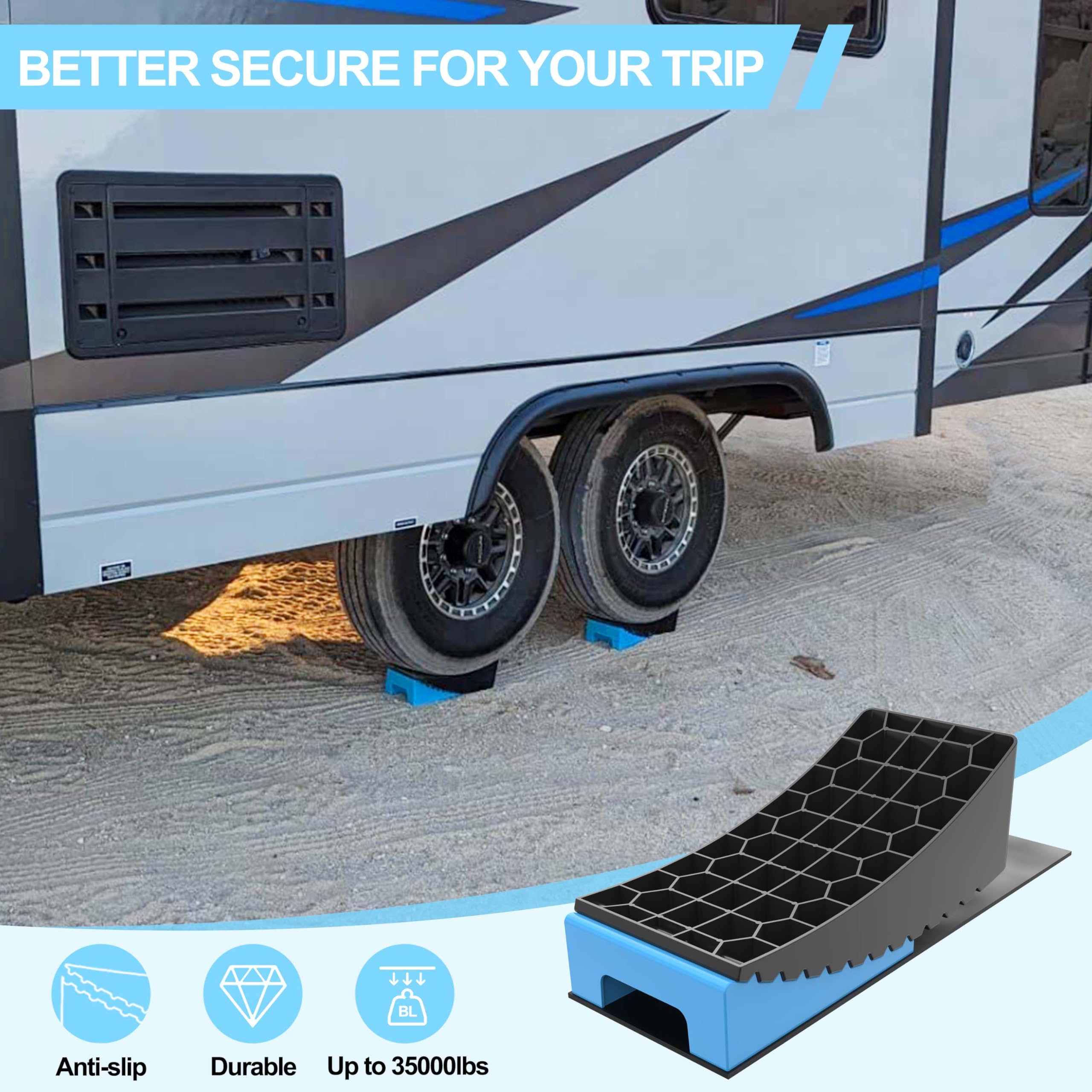 CircleRoad close-up of non-slip rubber pad improving tire grip and safety