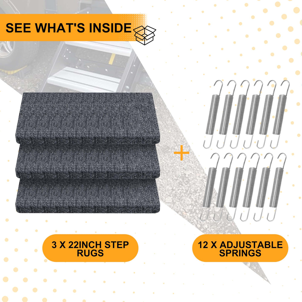CircleRoad installed on RV step providing added traction and safety
