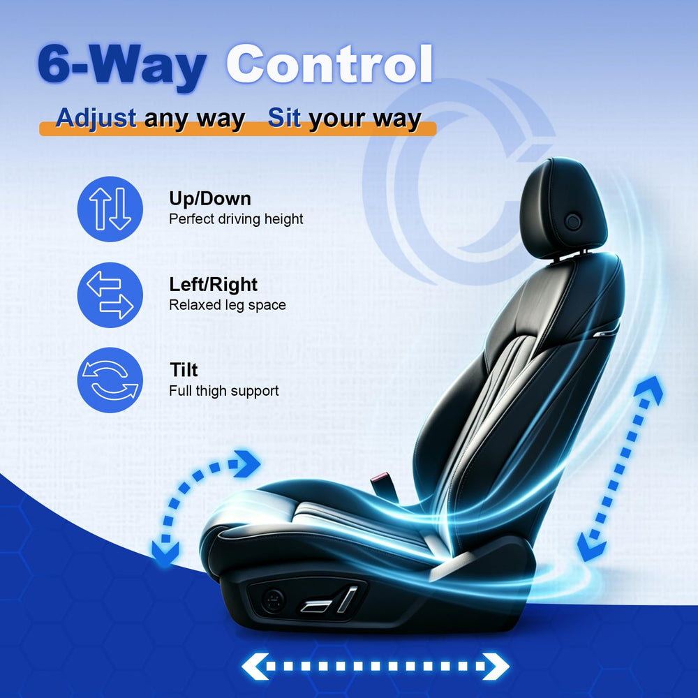 Citumo installed in driver seat demonstrating restored adjustments
