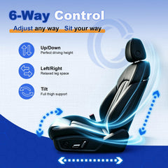 Citumo installed in driver seat demonstrating restored adjustments