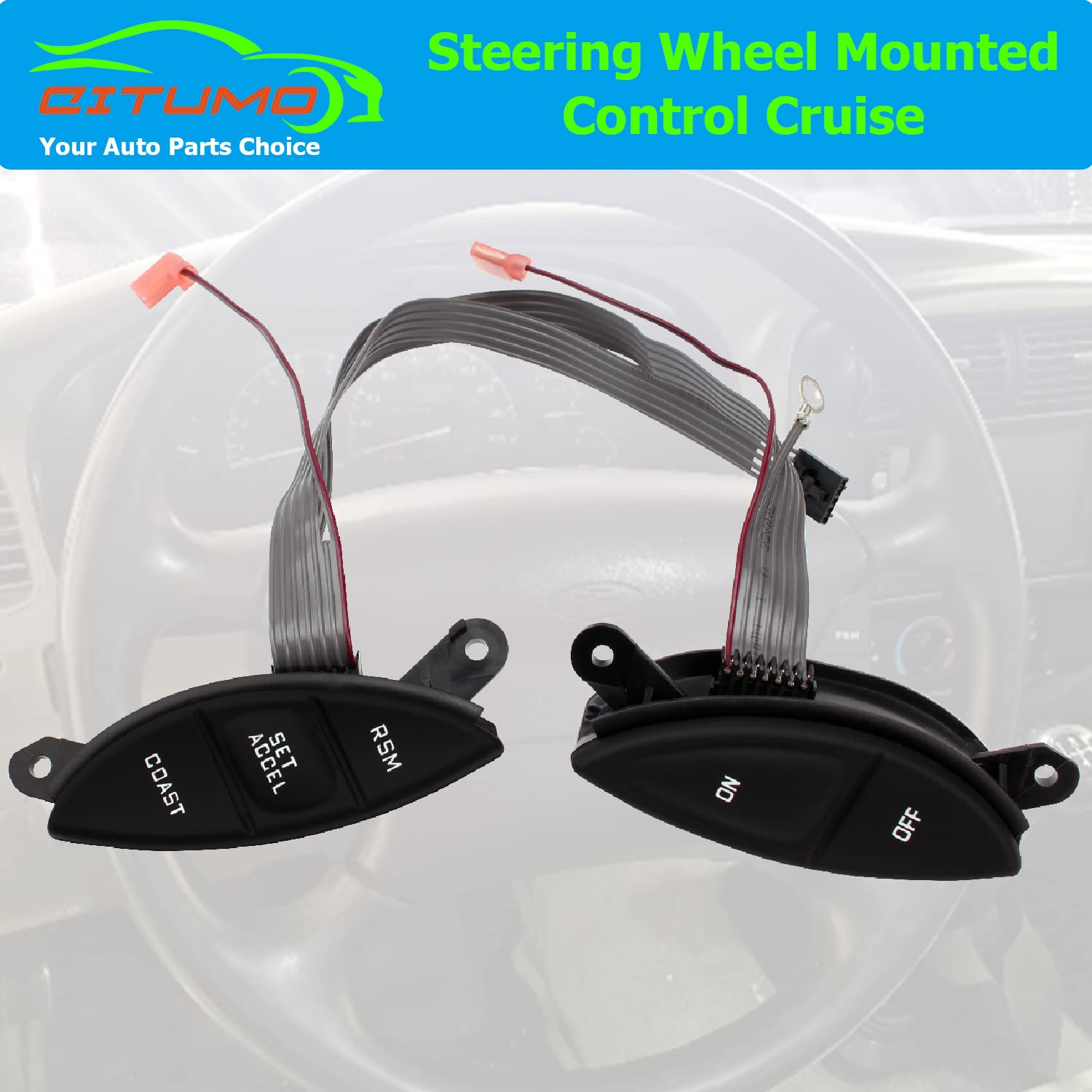 Citumo switch visible inside vehicle setting benefit: seamless dashboard integration