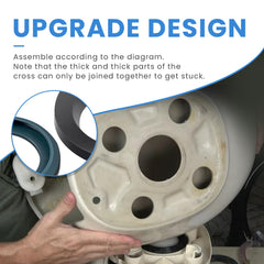 Ciuouient closet flange seal under toilet preventing base leaks