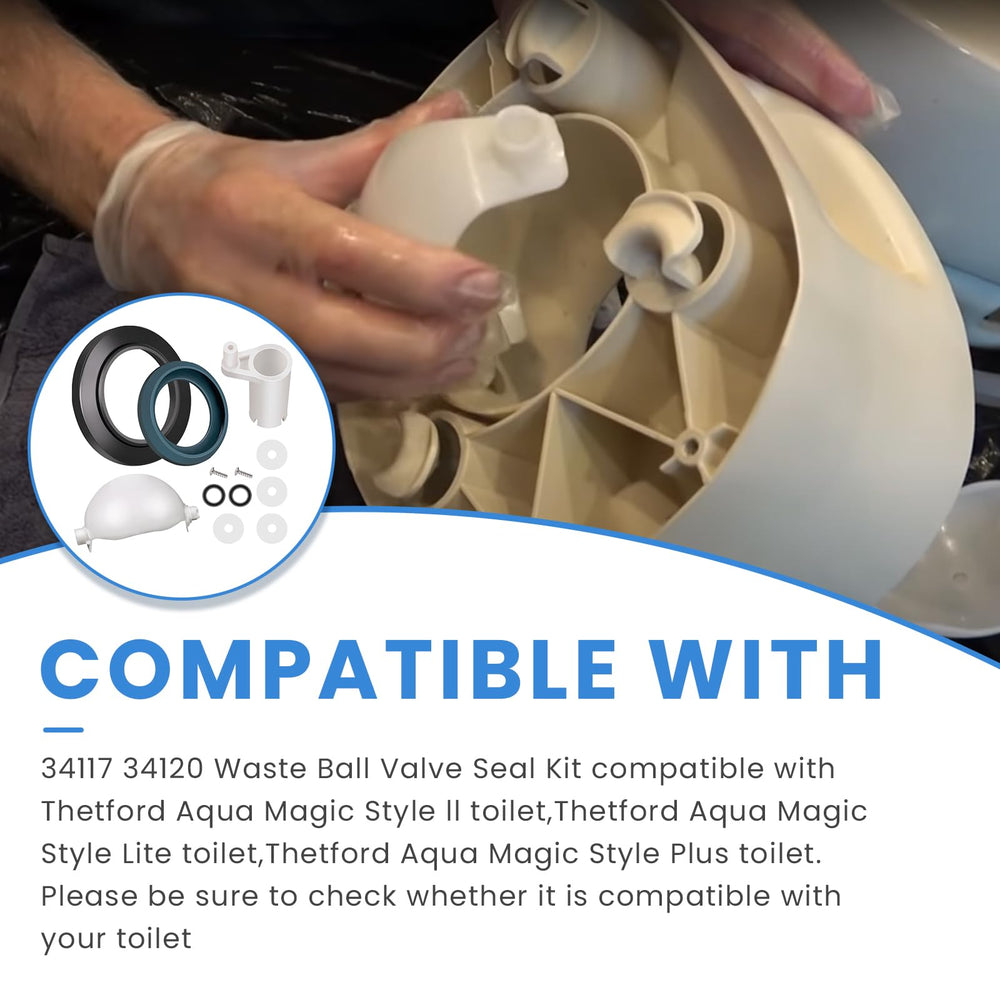 Ciuouient close-up of waste ball seal highlighting durable contact surface