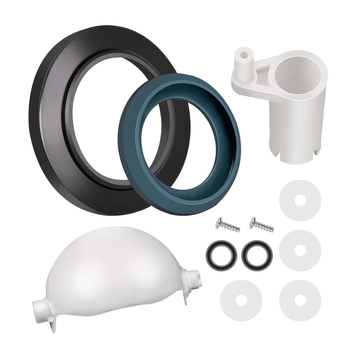 Ciuouient waste ball front view showing valve for reliable sealing