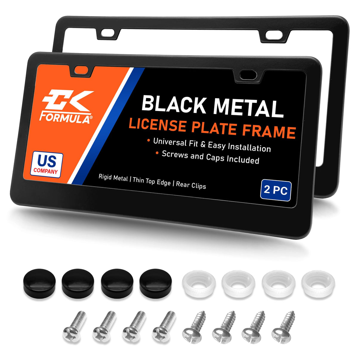 CK FORMULA matte black frame front view showing slim profile and clean look