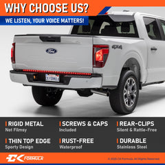 CK FORMULA frames mounted on a car showing secure, rattle-free fit