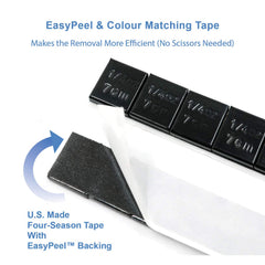 CKAuto weight strip held in hand to show scale and easy handling benefit