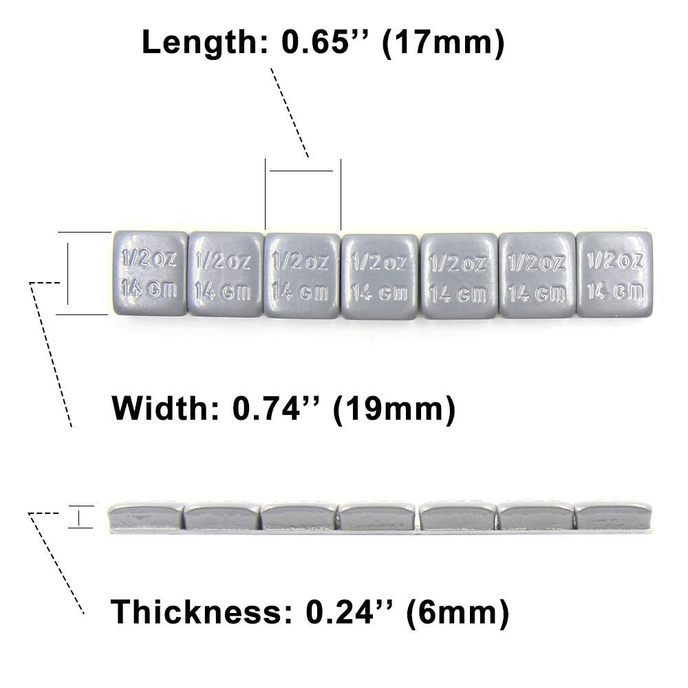 CKAuto weights applied to alloy wheel demonstrating clean fit and balancing benefit