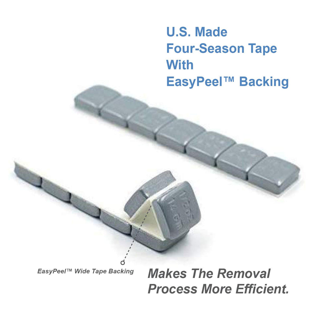 CKAuto segment peeled from strip showing U.S. four-season tape for strong adhesion