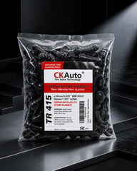 CKAuto TR415 beside a coin for scale illustrating compact size benefit