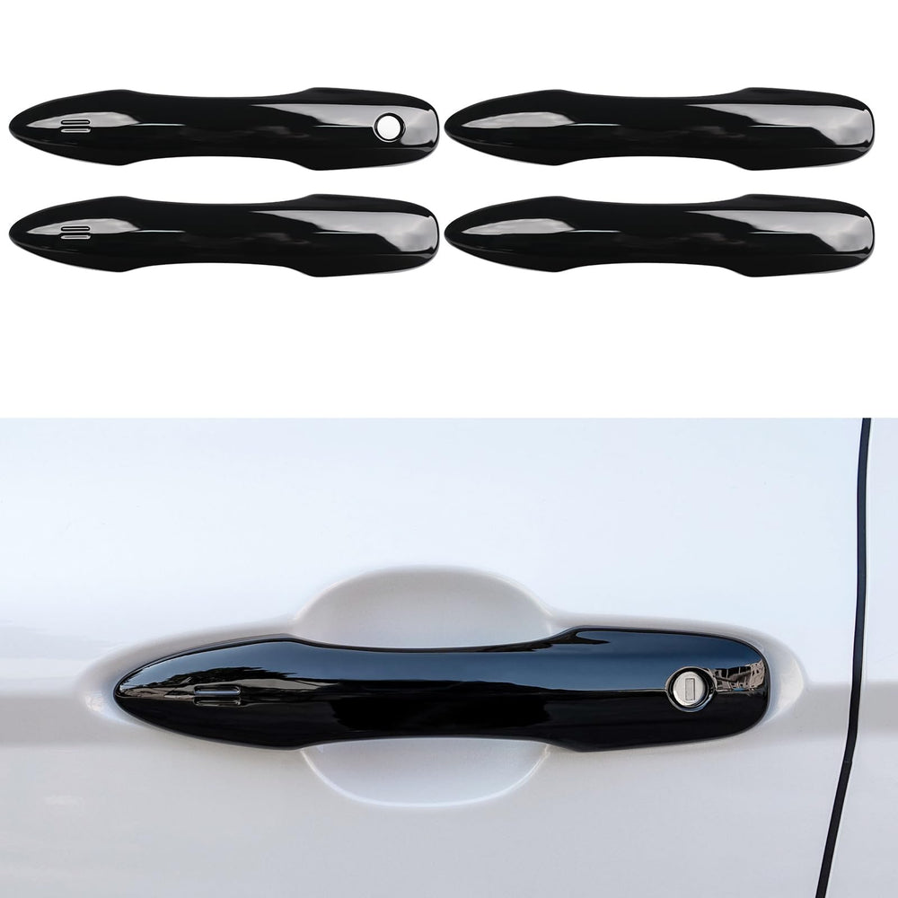 CKE front view of glossy black handle cover showing sleek finish and protection