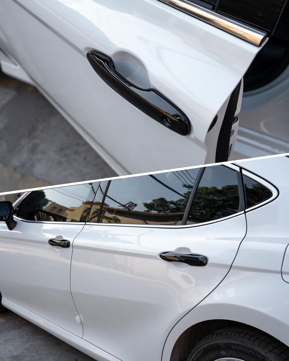CKE four-piece set in package showing complete coverage for a four-door car