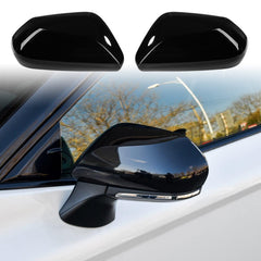 CKE front view of mirror covers showing sleek sporty upgrade benefit