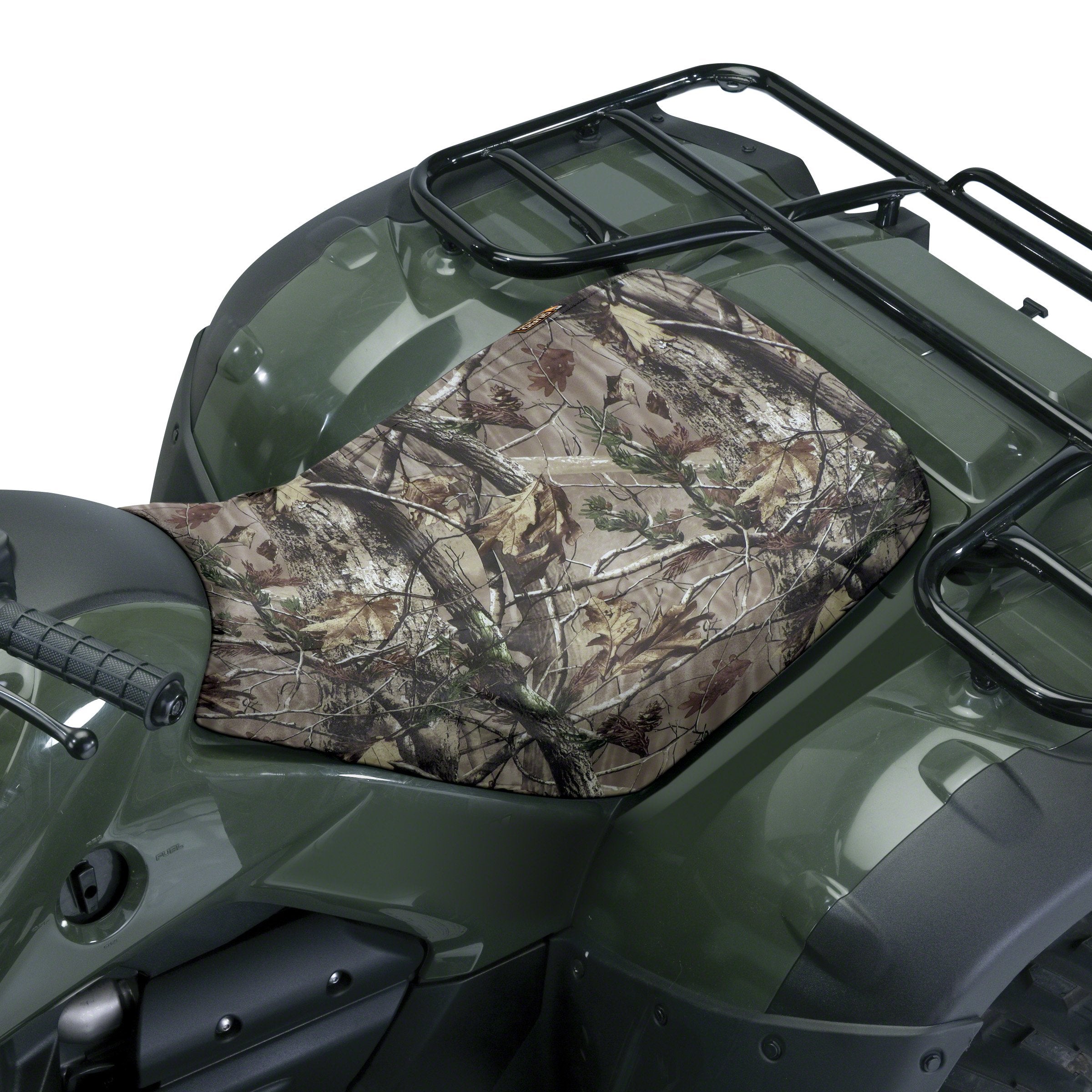 Classic Accessories QuadGear camo front view shows full coverage and protective fit