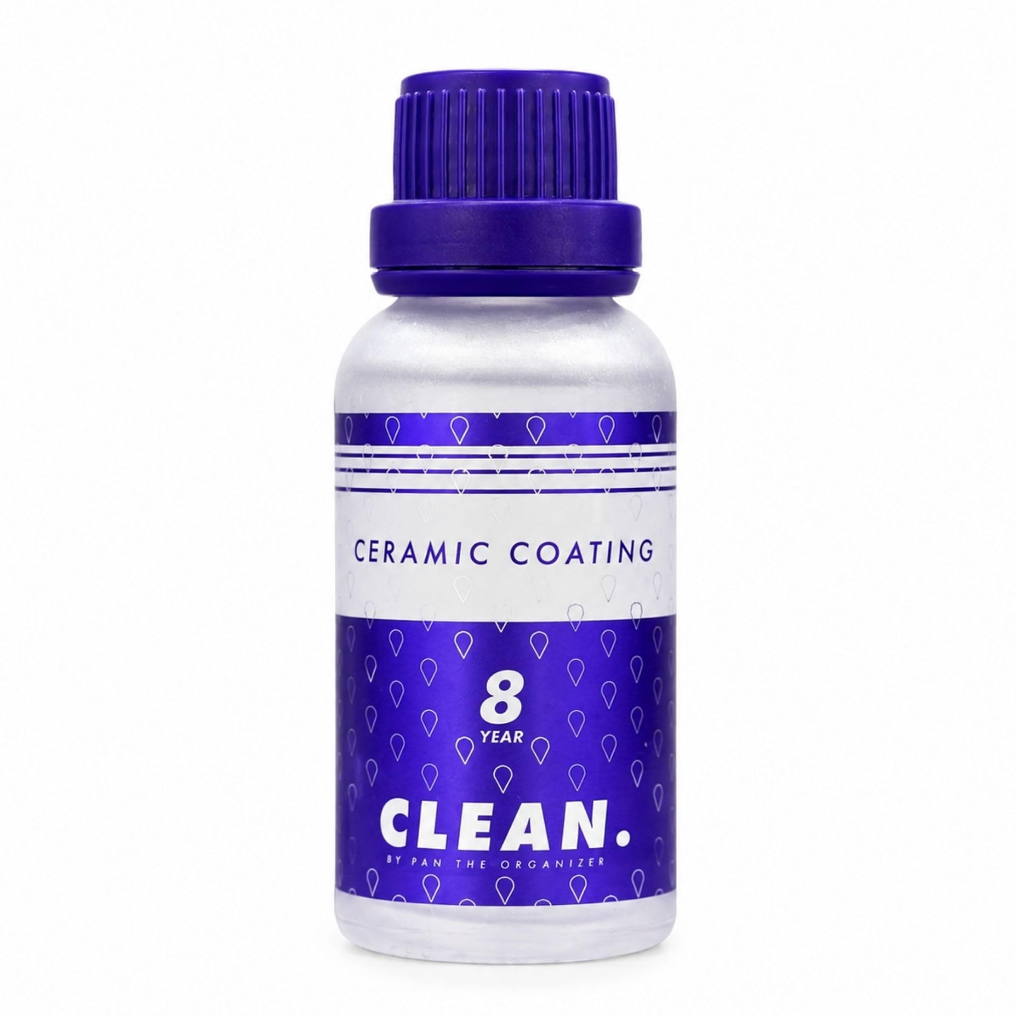 CLEAN. bottle front view showing packaging and professional finish benefit