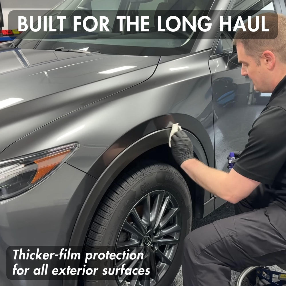 CLEAN. applied on wheel surface resisting brake dust and easing cleaning