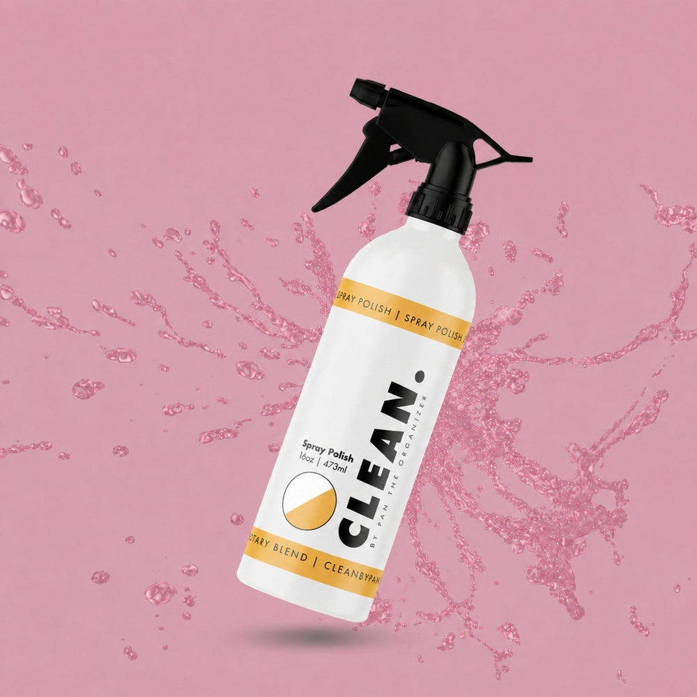 CLEAN. product staged on a detailing workstation showing professional use