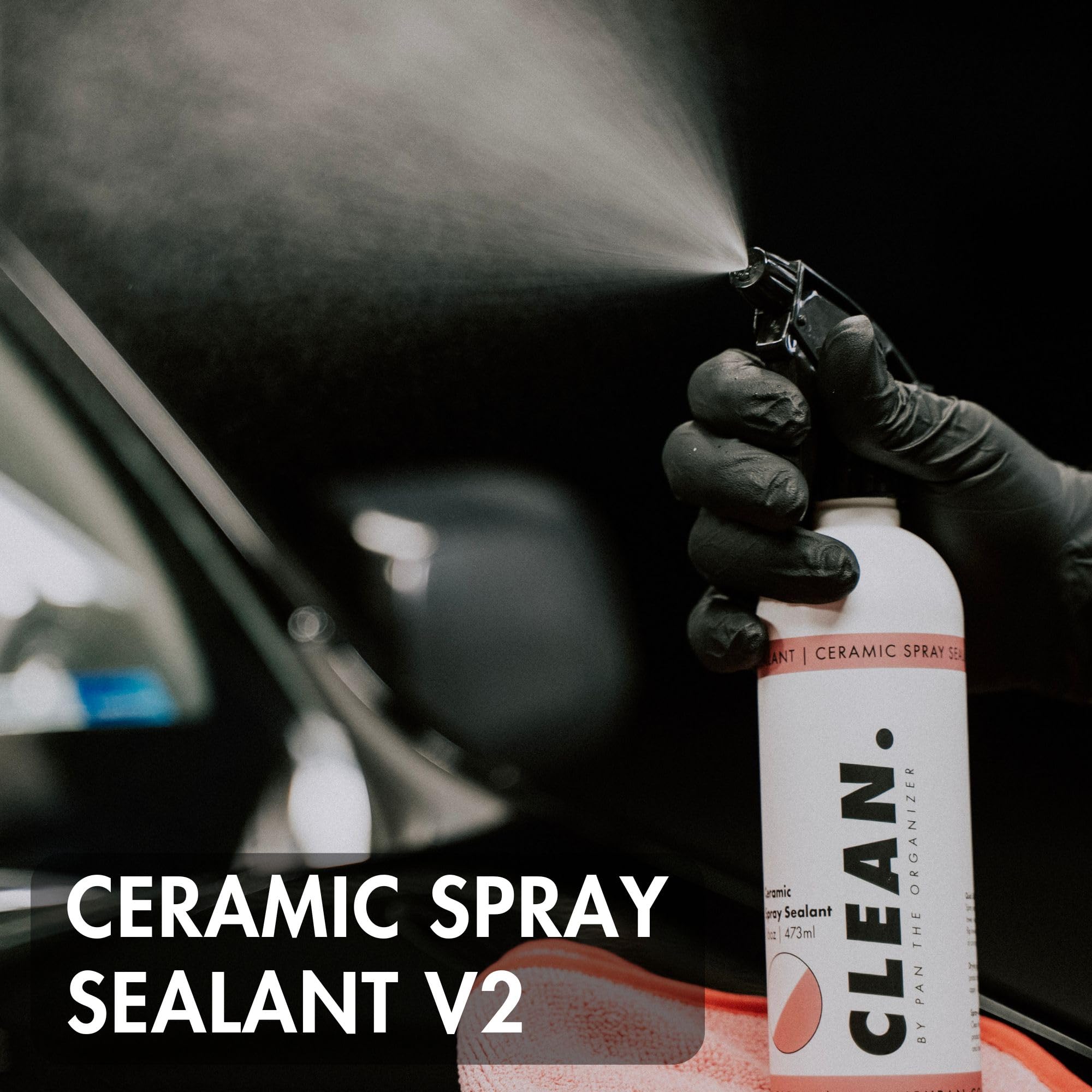 CLEAN. V2 spray nozzle detail for easy application and controlled mist
