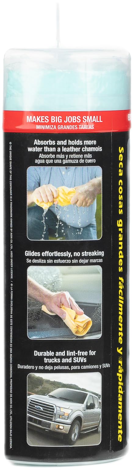CleanTools Absorber XL drying a pickup truck for streak-free finish