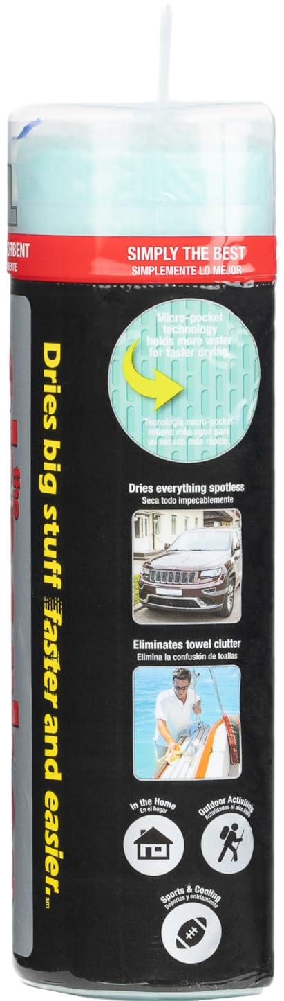 CleanTools Absorber XL held in hand illustrating 18x29 size and coverage