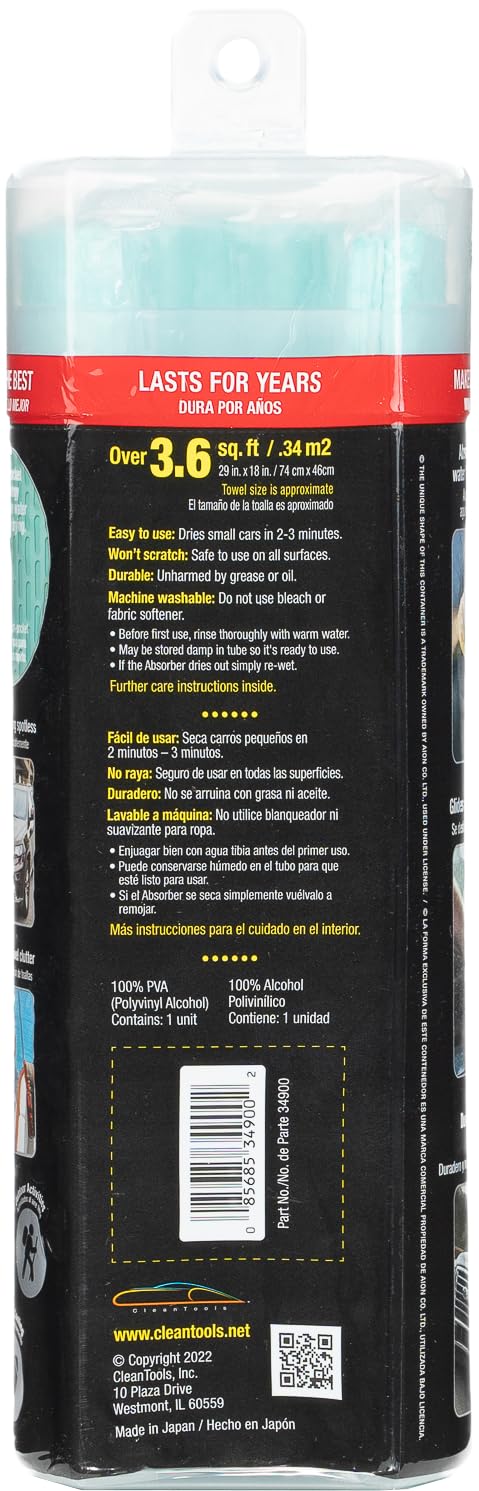 CleanTools Absorber XL rolled into its storage tube for tidy transport