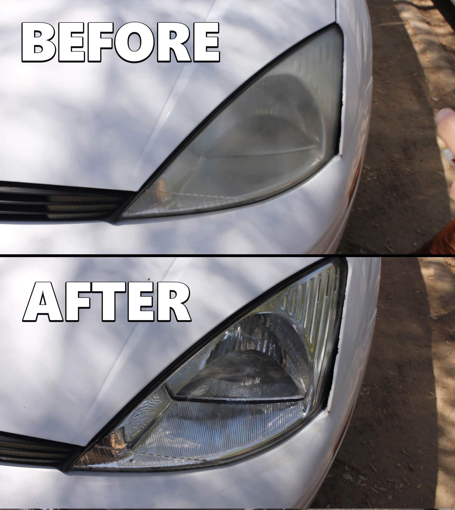 Clear Lights Tech close-up of cleaning wipe texture removing oxidation