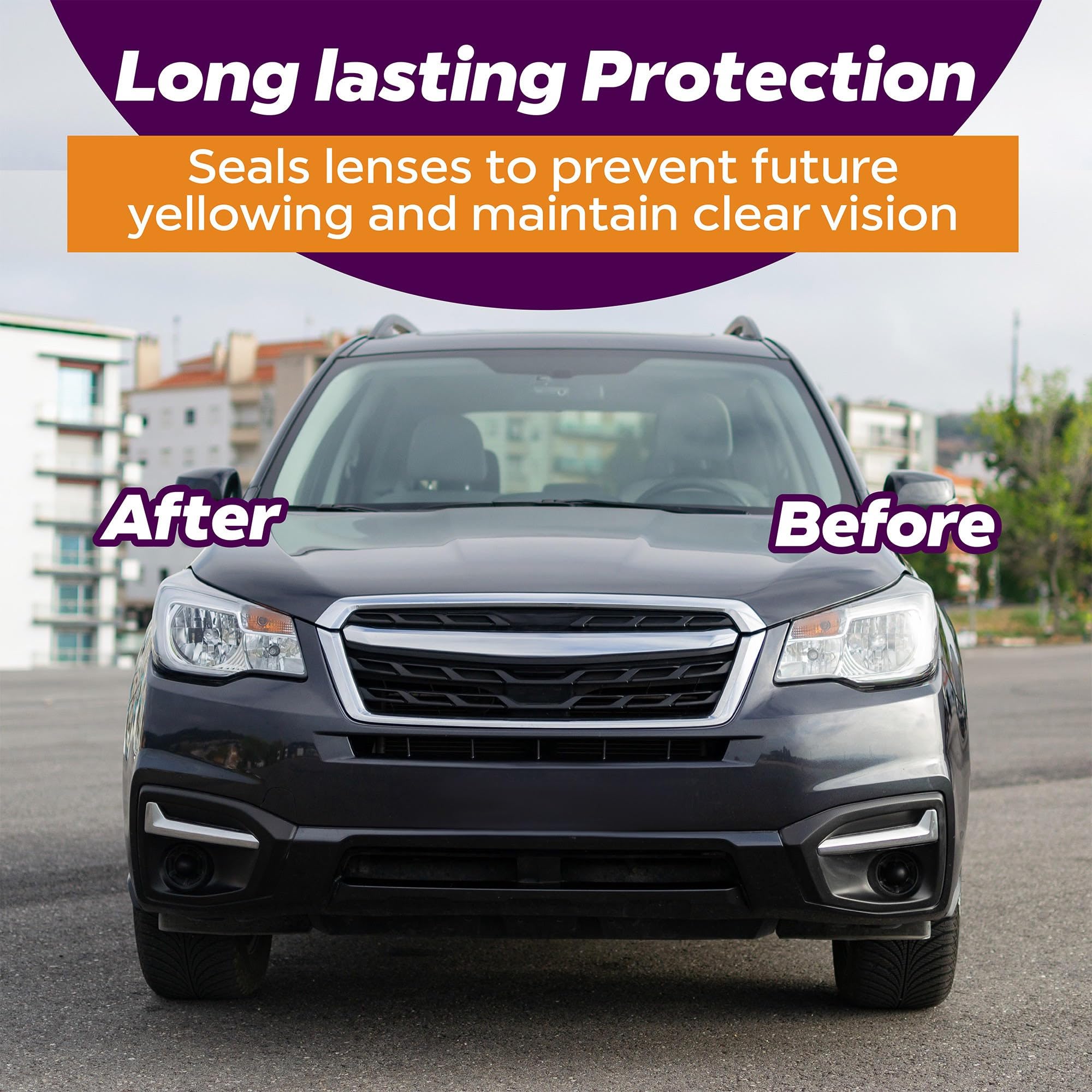 Clear Lights Tech kit in use beside a car in a driveway for convenience