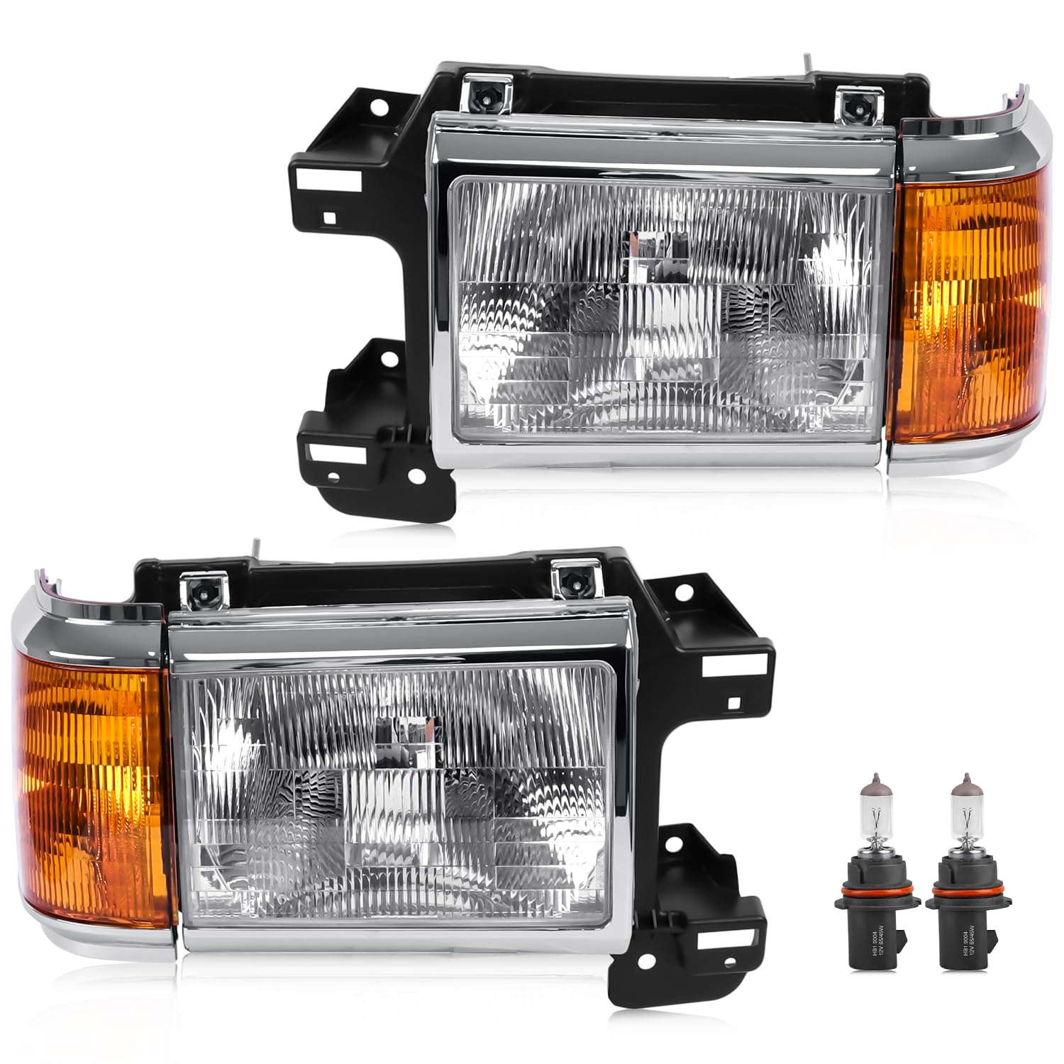 CLERYYE front assembly pair showing complete replacement and improved visibility