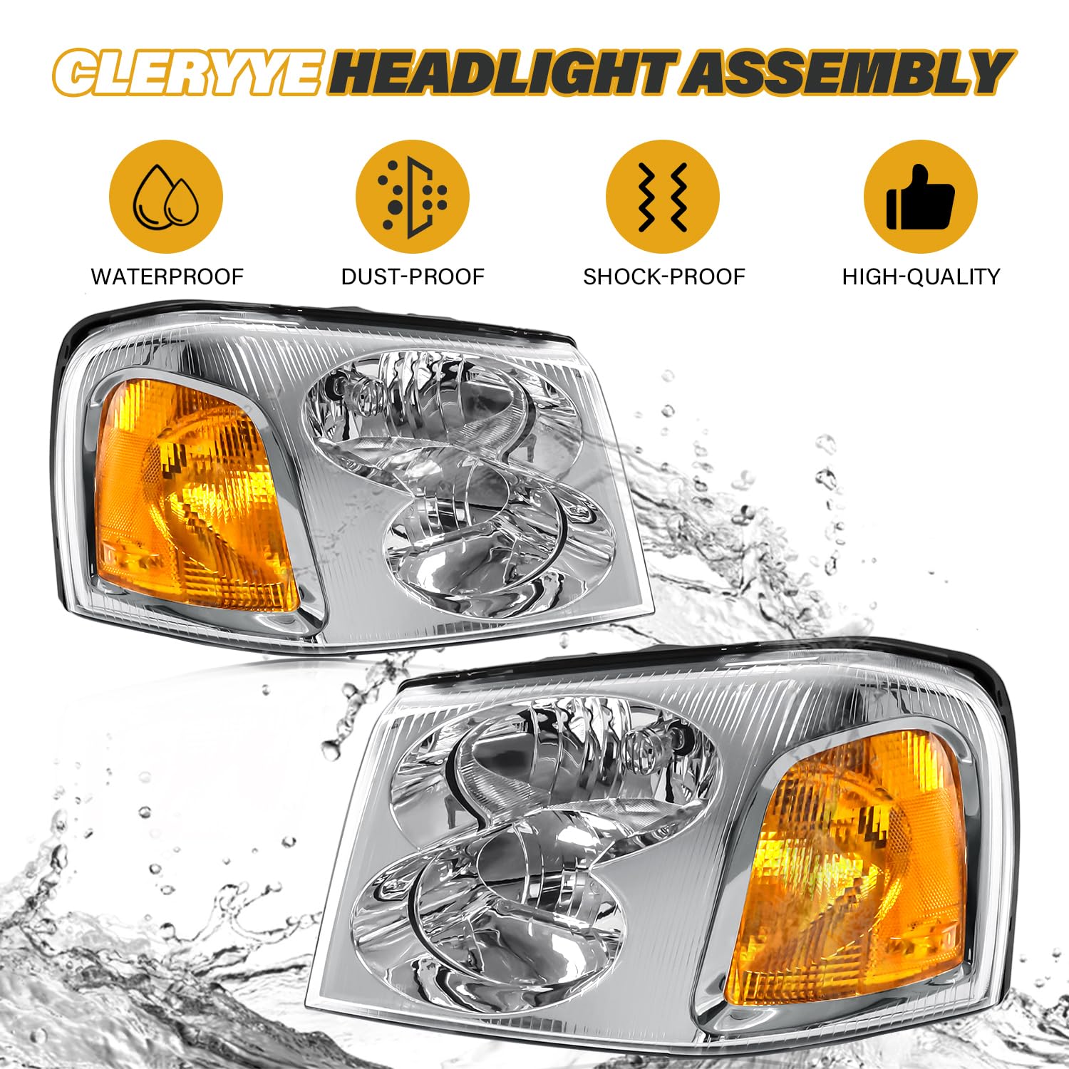 CLERYYE bulbs and connector detail showing included bulbs for simple swap
