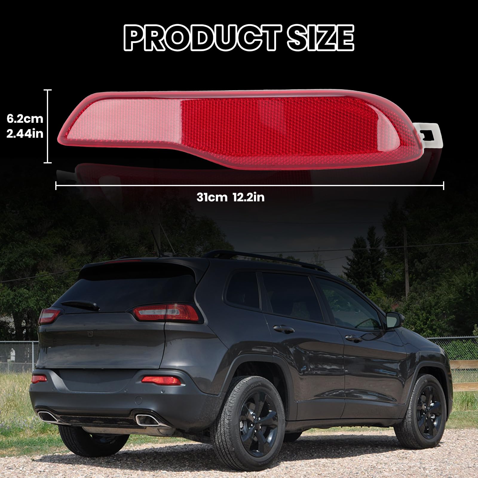Clidr reflector back mounting details showing secure and precise fitment