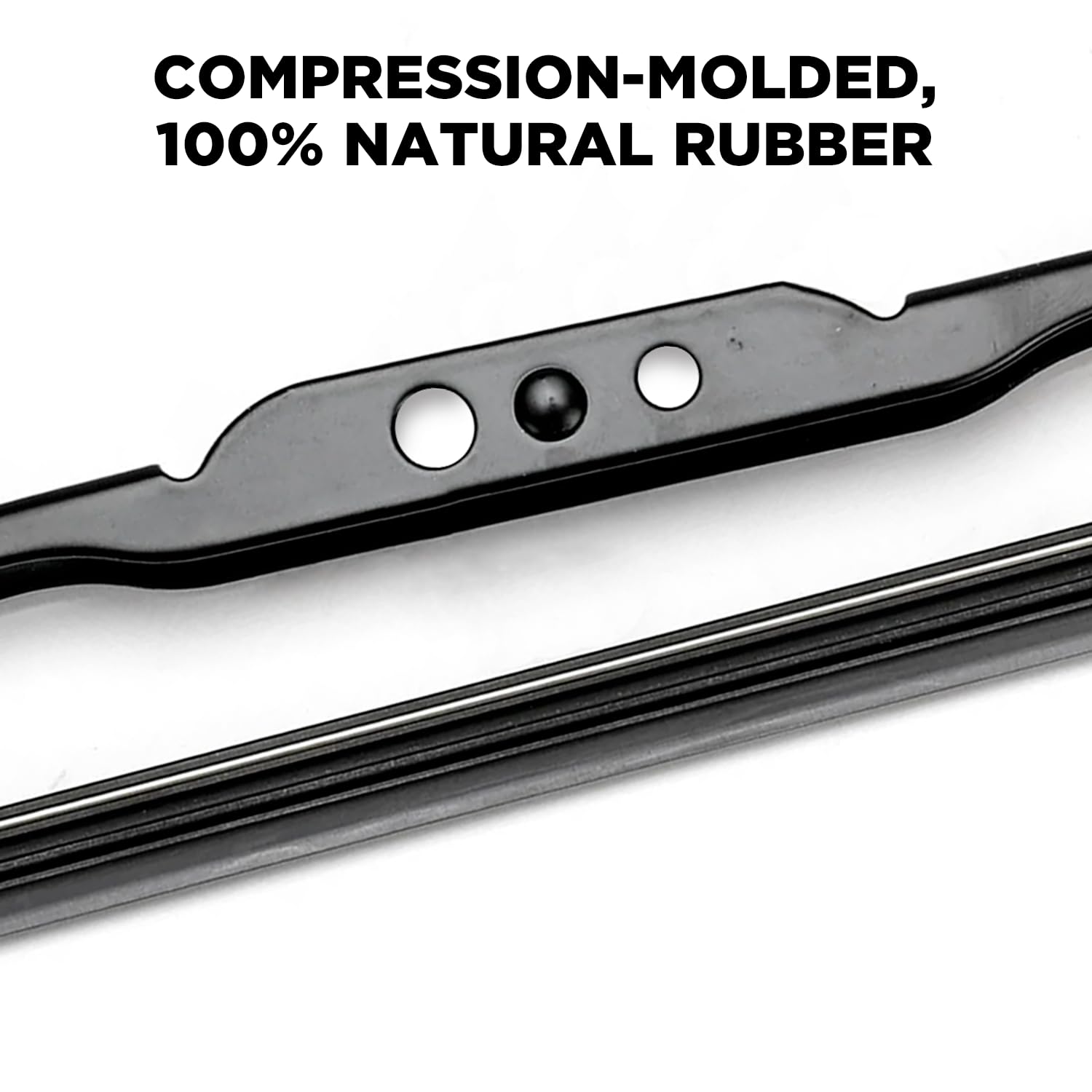 Clix Wipers next to ruler showing 20-inch blade length for accurate size confirmation