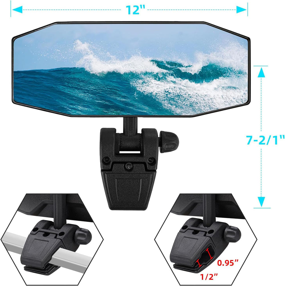 CLLOMAGY side profile revealing swing arm and clamp for flexible mounting