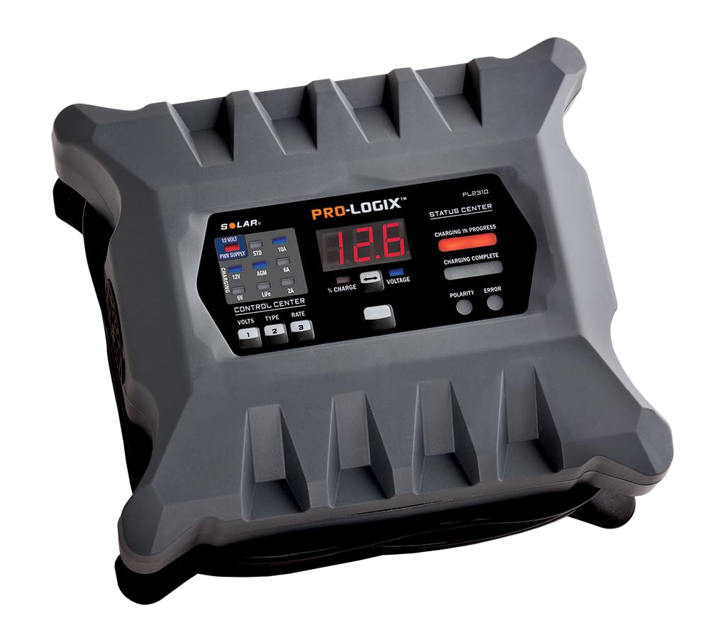 Clore Automotive PL2310 front panel showing LEDs and ports for clear status