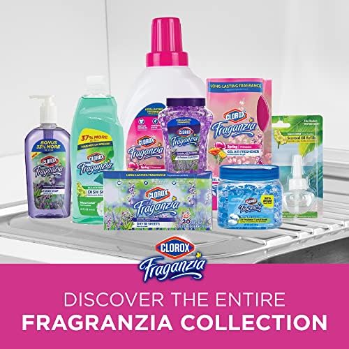 Clorox Fraganzia next to everyday items showing compact, convenient size