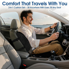 CloudBliss seat cushion non-slip bottom keeping cushion stable on chairs