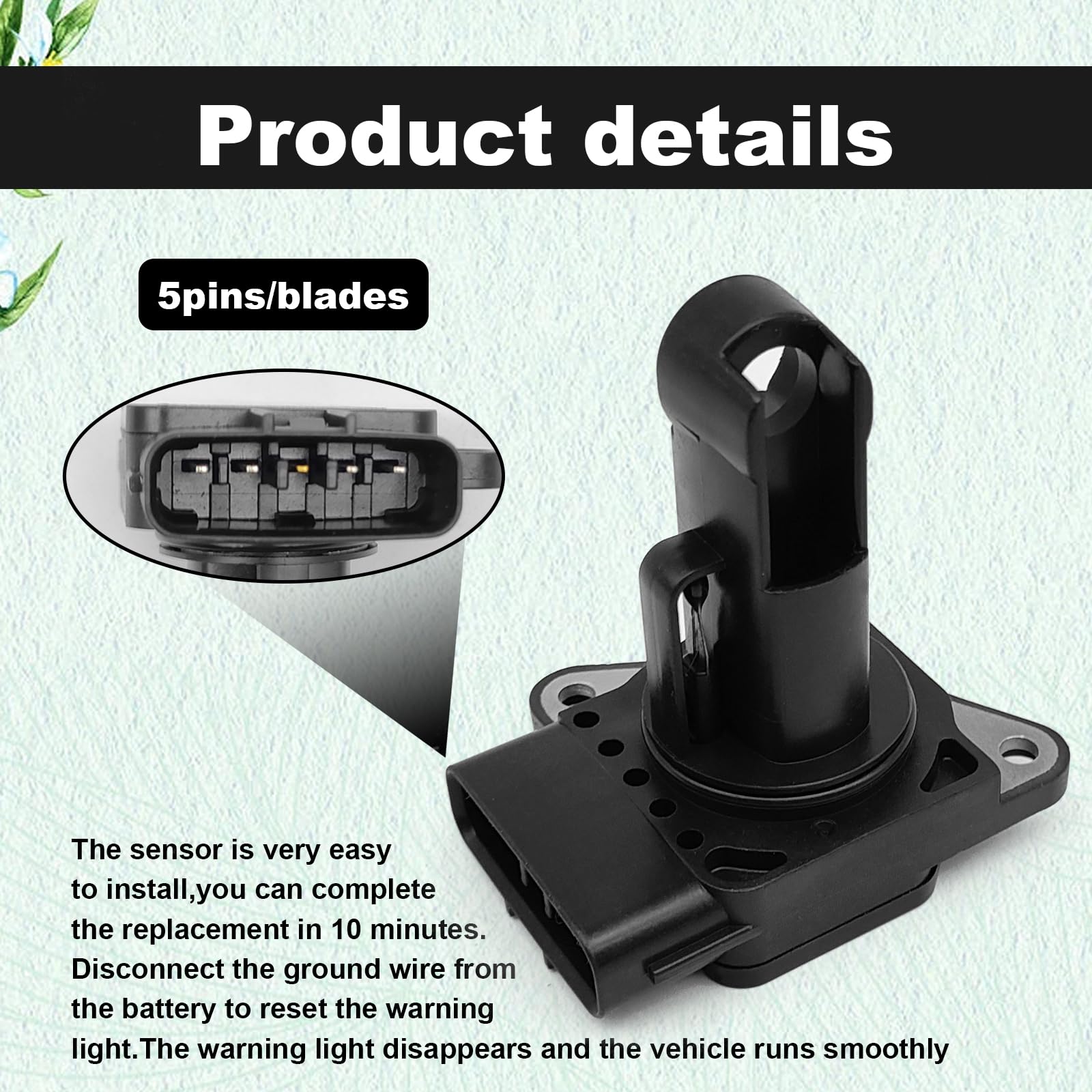 CmeRto close-up of five-pin electrical connector ensuring easy plug-in compatibility